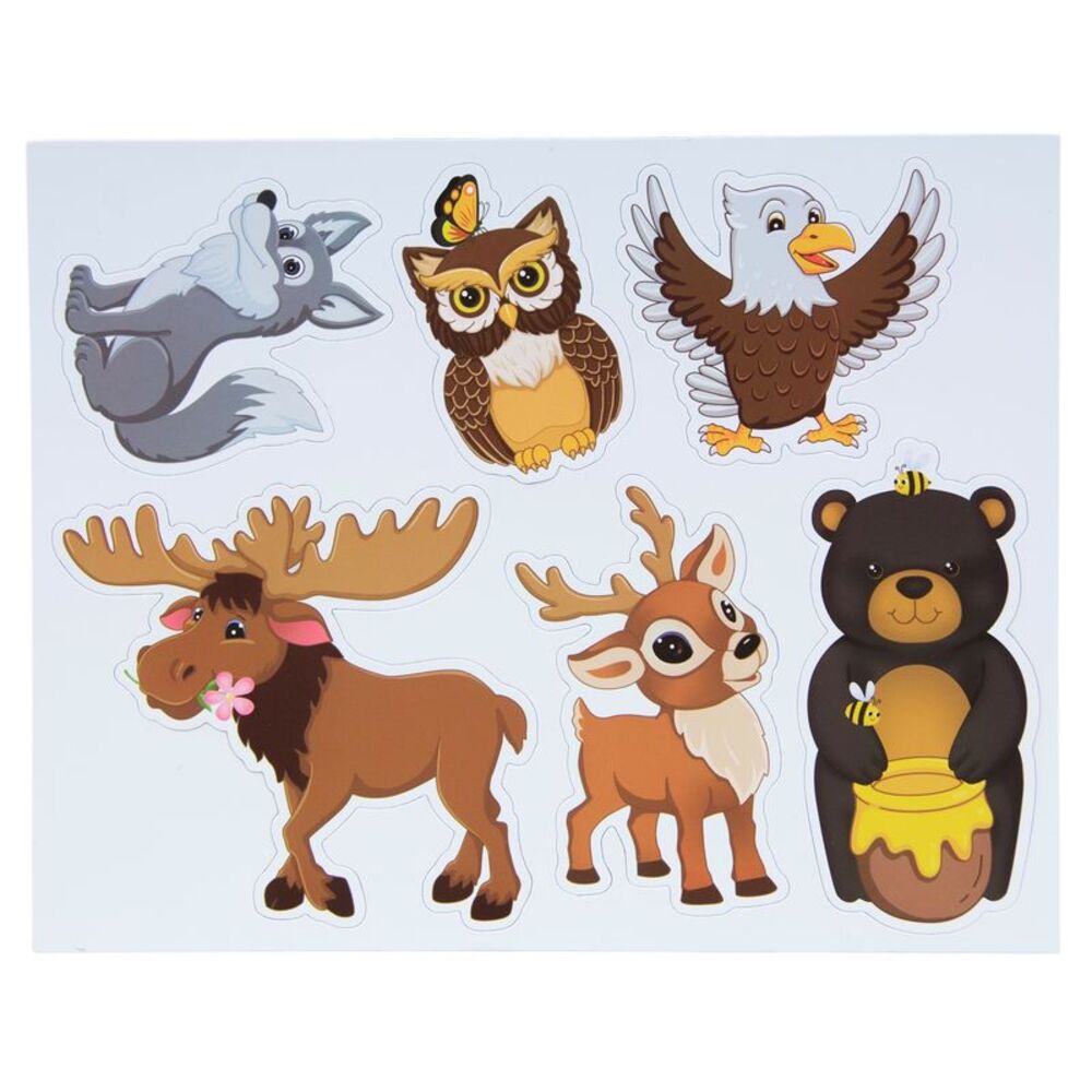 Woodland Creek Whimsical Wildlife Animal Magnet 6-piece Set